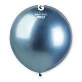 Globo 19" GB150 Azul Brillante "Latex Shiny Blue #092" 25uds